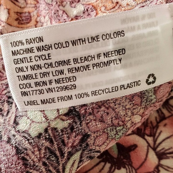 KNOX Rose floral kimono‎ wrap tunic plus size XXL - Picture 9 of 9